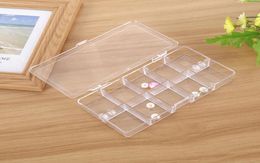 50pcs 10 Grids Clear Acrylic Empty Storage Box Beads Jewellery Decoration Nail Art Display Container Case SN18519715186