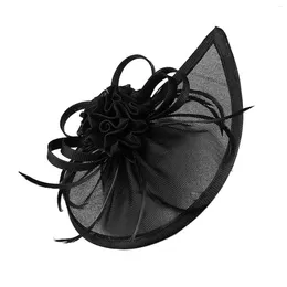 Headpieces Flower Fascinators Hat Headband Costume Top Headdress Mesh For Bridal Wedding Hair Decoration Women And Girls Tea Party