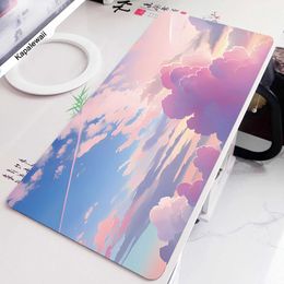 Mouse Pads Wrist Rests Artistic Landscape Pc Gamer Mouse Pad Gaming Mousepad XXXL Large Rubber Desk Mat Keyboard Pads Speed Mouse Mat 900x400mm J240510