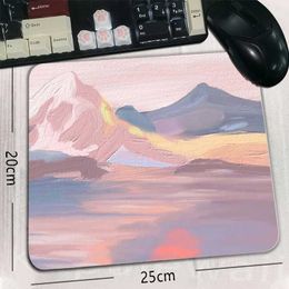 Mouse Pads Wrist Rests Kawaii Pad Pc Game Natural Rubber Samll Speed Keyboard Office Desktop J240510