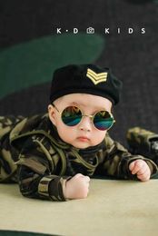 Christening dresses Special forces Bai Ri Shao men and women baby camouflage clothing newborn photography clothingL240514