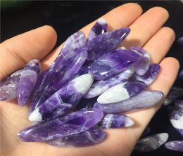 200g Natural Amethyst Long Teeth Crystal Roughs Stones Ore Specimen Crystal Raw Women DIY Pendant Earring Ring Jewerly Carving Mat5633492