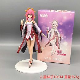 Action Toy Figures Genshin Impact Venti Animation Character Genshin Impact Yae Miko Action Character Klee/Qiqi/Xiao/Hu Tao Character Collectible Doll Toys Y240515