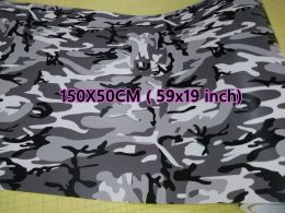 Stickers 150x50cm (39x19") Ubran Winter Snow Camouflage Wrap Vinyl For CAR / MOTOR & Laptop phone COVERING Skin Stickers Self Adhesive Viny