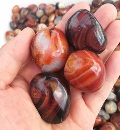 Holiday gift 5pcs Beautiful Natural Sardonyx Tumbled Stones And Minerals Palm Agate Gemstones Healing Crystals For Home Decoration8509413