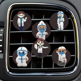 Vehicles Accessories Doctor Cartoon Car Air Vent Clip Clips Freshener Conditioner Conditioning Per Replacement Outlet For Office Home Otzdg