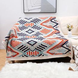 Blankets Tapestry Throw Blanket For Sofa With Tassels Knit Bohemia Bed Cover Bedspread Decorative