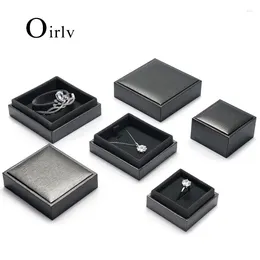 Jewelry Pouches Oirlv Black Gift Box Jewellery Boxes Bracelet Ring Necklace Wholesale