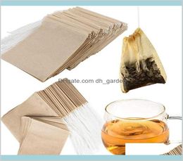 Coffee Tools Drinkware Kitchen Dining Bar Home Garden 100Pcslot Disposable Filter Bags Dstring Empty Bag For Loose Leaf Tea With N5492303