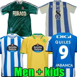 23 24 1999 2000 Deportivo de La CoruNa retro soccer jersey 99 00 Deportivo La Coruna VALERON MAKAAY bebeto BITINHO classic vintage Men kids football shirt