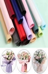 Flower Wrapped Paper 20pcsPack 60x60CM Christmas Wedding Valentine Day Waterproof Bronzing Flower Gift Wrapping Paper FY26469897392