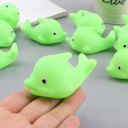 Party Favour 10Pc Pinch Call Decompression Cartoon Dolphin Kids Favours Pinata Toy Loot Carnival Prizes Baby Shower Gift For Guest