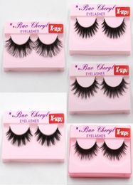 Xup 3D Strip Mink Lashes Natural Thick Handmade False Fake Eyelashes Eye Lashes Makeup Extension1438786