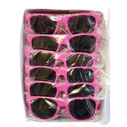 Party Favour 12 Kids Pink Real Sunglasses 12.3cm UV400 Christmas Birthday Wholesales Fashion Dress Up Novelty Pretend Summer