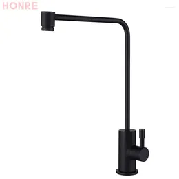 Kitchen Faucets High Quality Brass Black Sink Direct Drinking Faucet Healthy Purified Water Tap Rotatable Single Hole Handle