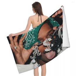 Towel Cool Asap Portrait 80x130cm Bath Microfibre Fabrics For Tour Birthday Gift