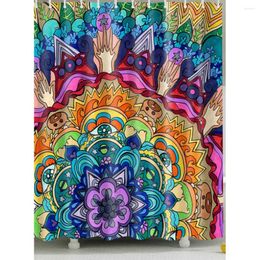 Shower Curtains Waterproof Cartoon-Abstract-Forest Curtain For Home And Bathroom