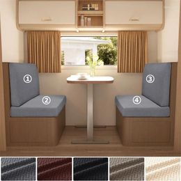 Chair Covers 4 Pcs/set Stretch RV Dinette Cushions Jacquard Couch Cover Booth Seat Camper Car Bench Backrest Decor