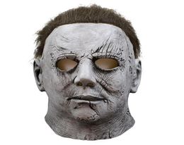 Michael Myers Mask Halloween Mascaras De Latex Realista Mascara Cosplay Scary Masks Masquerade Masque Korku Maskesi Party Maski2834152