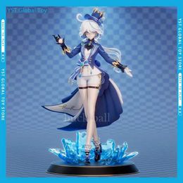 Action Toy Figures 28cm Genshin Impact Furina De Fontaine Action Figures Cartoon Game PVC Statue Character Collectible Model Doll Childrens Toy Gifts Y240515