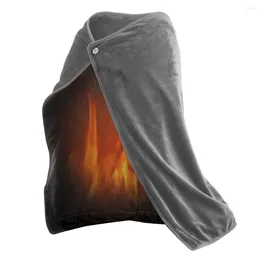 Blankets USB Electric Heating Blanket Warm Shawl Plush Temperature Winter Large 100x70cm Keep Pad