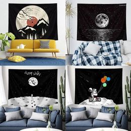 Tapestries Wall Art Tapestry Universe Starry Moon Background Cloth Sofa Room Decoration Hanging Home Decor