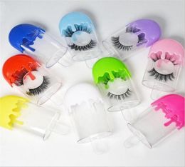 False Eyelash Packaging Boxes Ice Cream 3D Mink Fake Eyelashes Empty Box with Tray Whole4531492