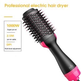 Heating Comb Straightener Hair Dryer and Straightening Brush Electric One Step Salon 240430