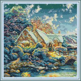 Tools House in the Hills home cross stitch kit ,Handmade Cross Stitch Embroidery Needlework kits counted print on canvas DMC 14CT /11CT