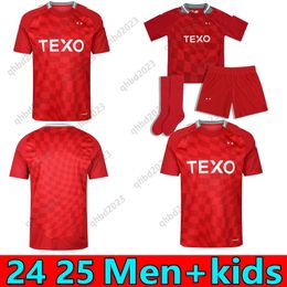 2024 25 AbeRDeeN Soccer Jerseys McGRATH CLARKSON JENSEN MacKENZIE DEVLIN BARRON DUK Home Football Shirts Man kdis kit Short Sleeve Uniforms tops