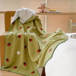 Blankets Blanket Simple Fresh Cartoon Nordic Sofa Office Small Cover Leg Single Supplies Four Seasons Universal