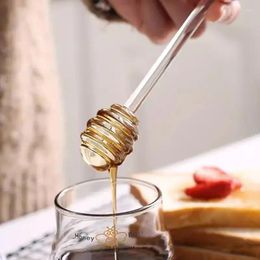 Spoons 20pcs Durable Long Stick Honey Stir High Quality Bar Mixing Handle Jar Spoon Practical Wood Dipper Kitchen