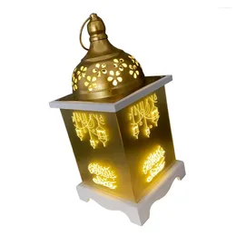 Table Lamps Ramadan Lamp Portable Light Party Props Lantern Decor For Home Bamboo Storm Decorative