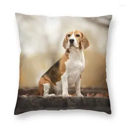 Pillow Cute Beagle Dog Cover Decoration Animal Pattern S Throw For Car Double-sided Printing
