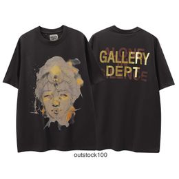 Gallerry Deept High end designer T shirts for High fog high street Vintage print loose round neck short sleeve T-shirt With 1:1 original labels