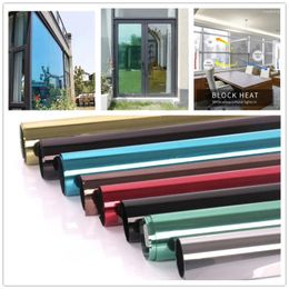 Window Stickers SUNICE Multi-color Tint Mirrored Film Solar Reflective One Way Mirror Glass Sticker 50cmx600cm(20inchX16.5ft)