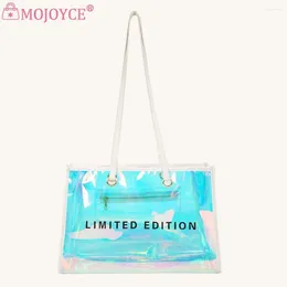 Duffel Bags Laser PVC Transparent Handbag Female Casual Clear Holiday Beach Portable Tote Ladies Outdoor Shopping Travel