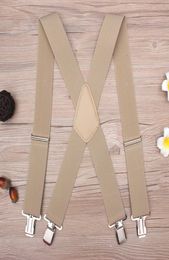 130cm Plus size Suspenders For Heavy duty Men Pants With 4 Strong Clips 5cm Wide Braces With XBack Trousers Man Braces Strap T2004020784