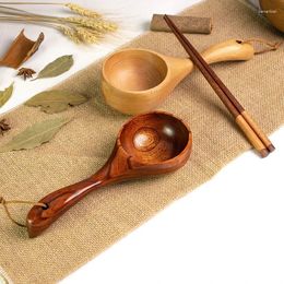 Spoons Wooden Spoon To Drink Soup Soo Powder Eat Sow Large Japanese Porridge Ladle Household