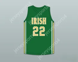 CUSTOM NAY Mens Youth/Kids MALAKI BRANHAM 22 ST VINCENTST MARY HIGH SCHOOL FIGHTING IRISH GREEN BASKETBALL JERSEY 1 TOP Stitched S-6XL