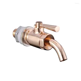 Bathroom Sink Faucets Brass Rose Gold Oak Barrel Wine Beverage Glass Bottle Micro Faucet