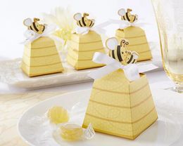 Party Favour 12PCS Sweet As Can Bee Mom And Baby Beehive Box Wedding Boxes Shower Favours