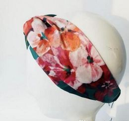 2019 Fashion Designers 100 Silk Cross Headband Women Girl Elastic Hair bands Retro Turban Headwraps Gifts letter headbands7724411
