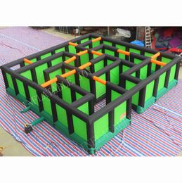 outdoor activities Customised 8x8x2m giant inflatable maze laser tag game labyrinth puzzle field-001