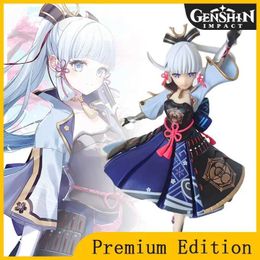 Action Toy Figures 23cm Genshin Impact Kamisato Ayaka Game Animation Character Goddess Egyptian Princess Doll PVC Action Character Statue Collectible Model4S79