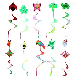 Garden Decorations Colorful Animal Wind Strip For Butterfly Frog Windmill Ornament Home Square Playing Toy