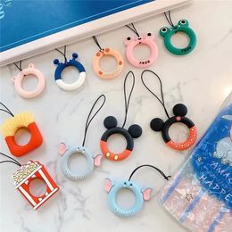 Wrist Straps Hand Lanyard Silicone Charms for Mobile Phone Camera Keys Cord Chain Cute Lanyard Keychain Keycord Hanging