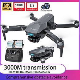 Drones KF101 8K professional drone camera EIS three-axis anti shake translation tilt relay digital image transmission remote control drone B240516