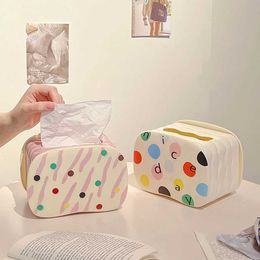 Tissue Boxes Napkins Nordic tissue box holder high capacity toilet paper box table napkin holder car tissue dispenser home decoration B240514