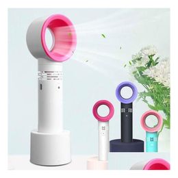 Electric Hair Dryer Usb Bladeless Fan Zero9 Rechargeable Portable Handheld Mini Cooler No Leaf Handy With 3 Speed Level Zero 9 Led Ind Otra8